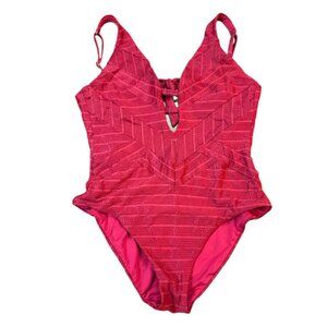 Becca by Rebecca Virtue Red One-Piece Swimsuit
